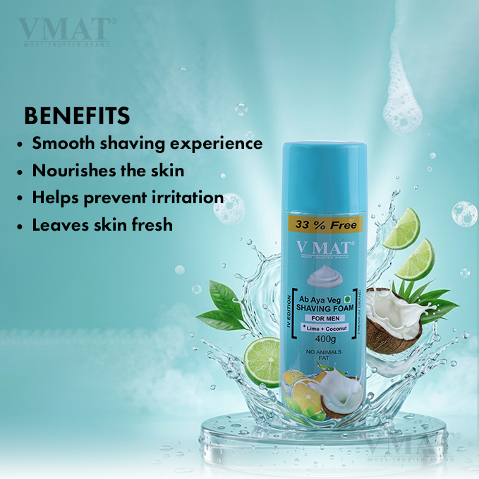 VMAT Lime & Coconut Shaving Foam for Men